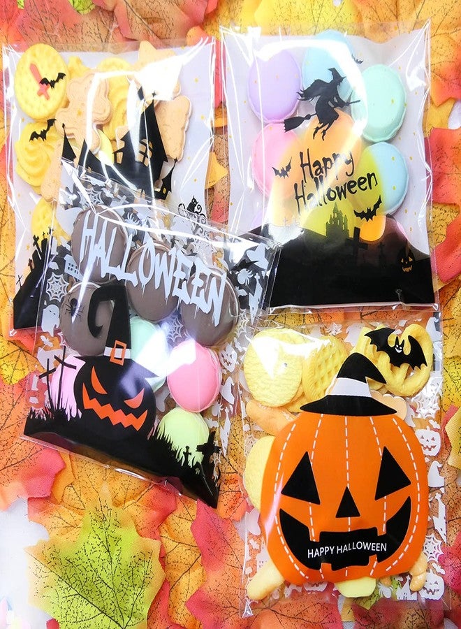 HADDIY Halloween Small Cellophane Candy Bags,300 Pcs Self Adhesive Clear Cookie Treat Bags for Kids Halloween Party Favor and Gift Packing - Image 5